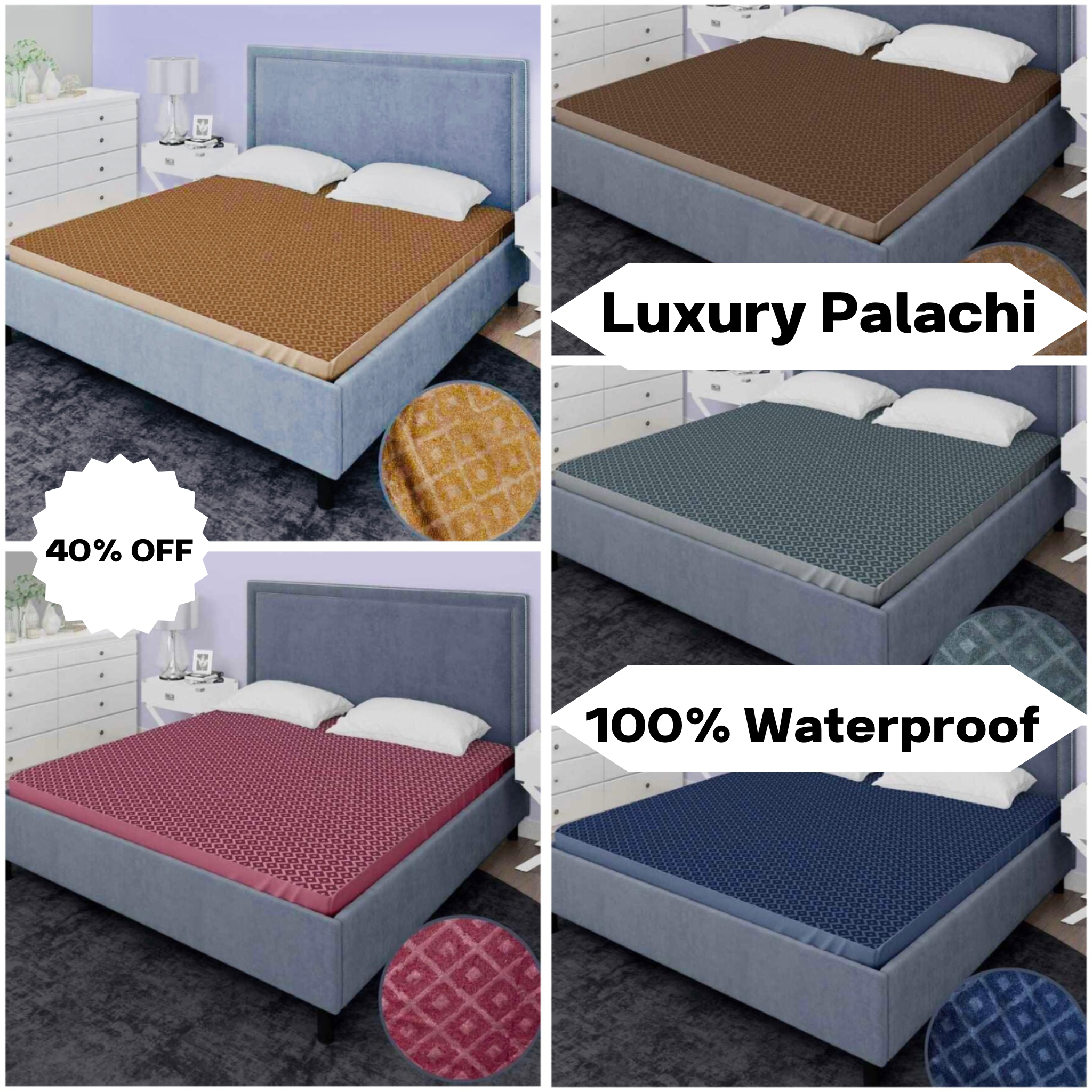 WATERPROOF MATTRESS COVERS LUXURY PALACHI