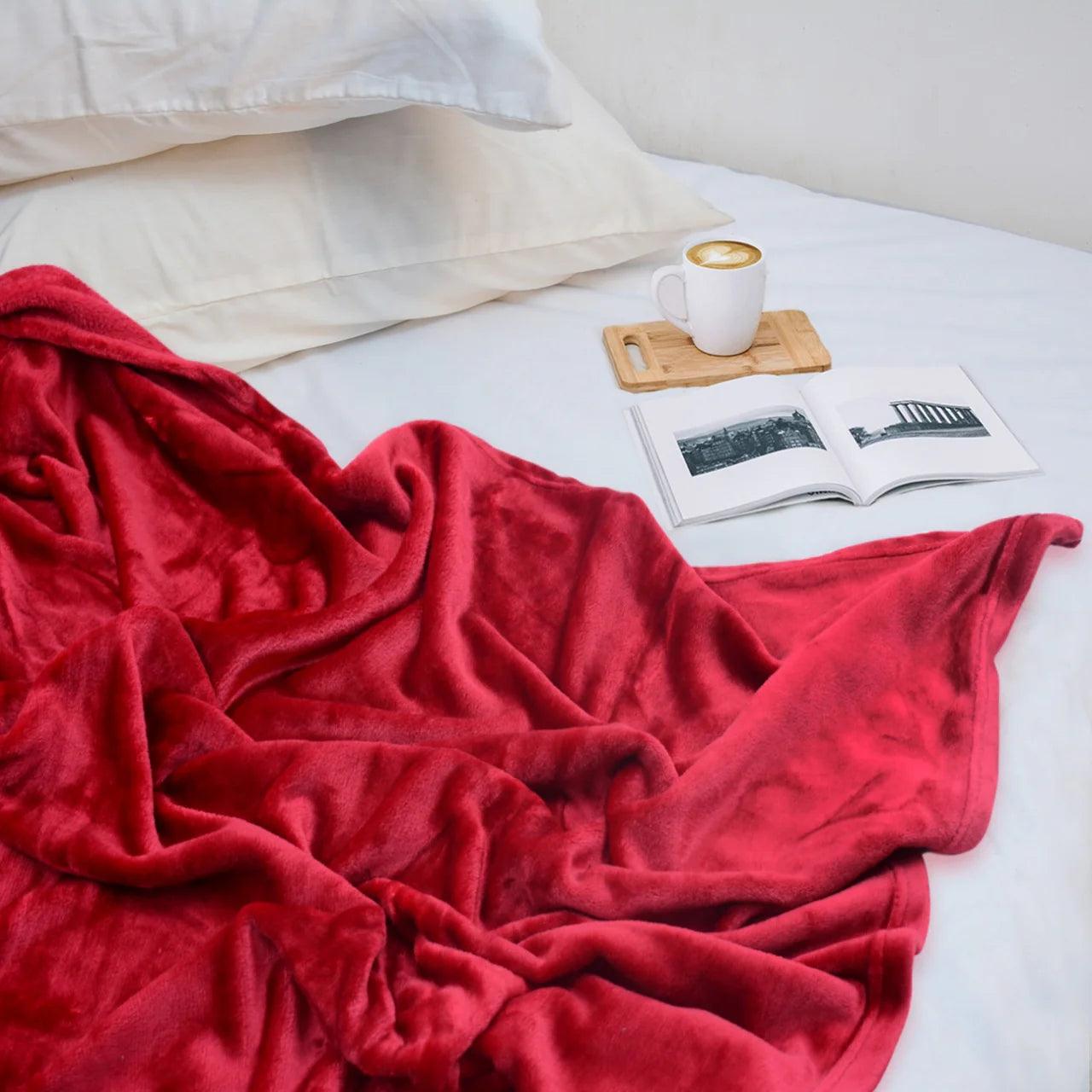 Coral bed throw sale