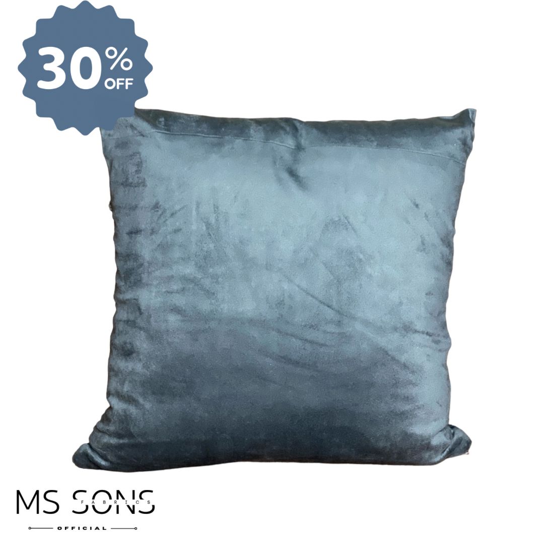 Luxury Velvet Laser CUT Cushion Cover (GREY)