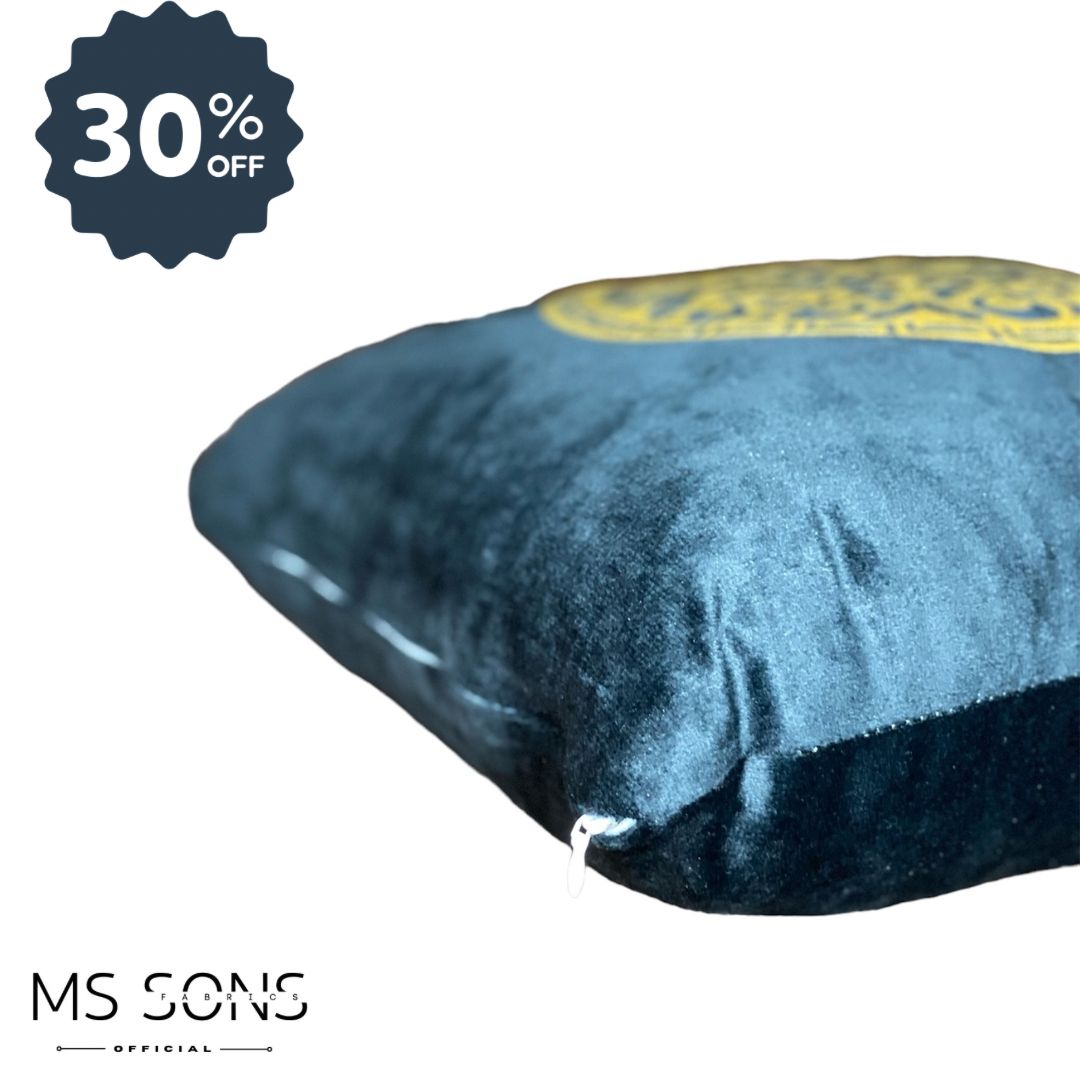 Luxury Velvet Laser CUT Cushion Cover (BLACK)